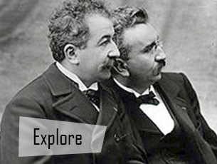 Auguste and Louis Lumière were the first filmmakers in history. The invented and patented the cinematograph, the first technology that allowed the viewing of films by multiple people at once. Their film Sortie de l’usine Lumière de Lyon (1895) is considered to be the first “true” film ever produced.