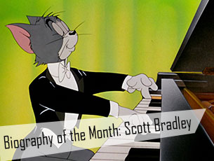 This month’s featured biography is Scott Bradley, the composer of the music for this month’s featured cartoon - “Dr. Jekyll and Mr. Mouse”. Bradley developed a unique musical style during his career at MGM that proved essential to the intelligibility and entertainment value of these often wordless cartoons.