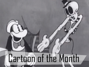 In honour of Halloween, this month's cartoon is the delightfully spooky Flip the Frog cartoon, aptly titled "Spooks."
