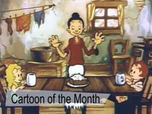 Kids Escape Poverty is a Fleischer Studios animated short that discusses childhood poverty and community. It follows the story of two children, who cope with their poverty by dreaming up a magical land where they have all their needs met. In the end their community ralley around them to provide the children with a nice meal and presents.  
(Duration: 9:06)