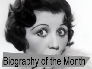 This month's biography is Mae Questel, the voiceactress behind many iconic cartoon characters including Betty Boop and Olive Oyl.